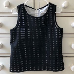 Calvin Klein black and white top